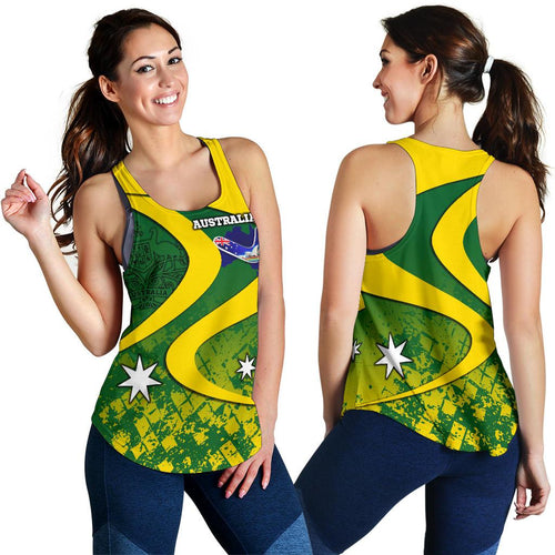 Racerback Tank - Australia National Color Tank Top - Women - Vibe Hoodie