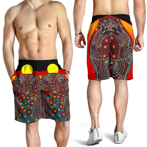 mens-short-aboriginal-sublimation-dot-pattern-style-red