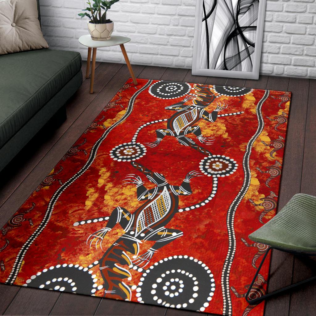aboriginal-area-rug-crocodile-and