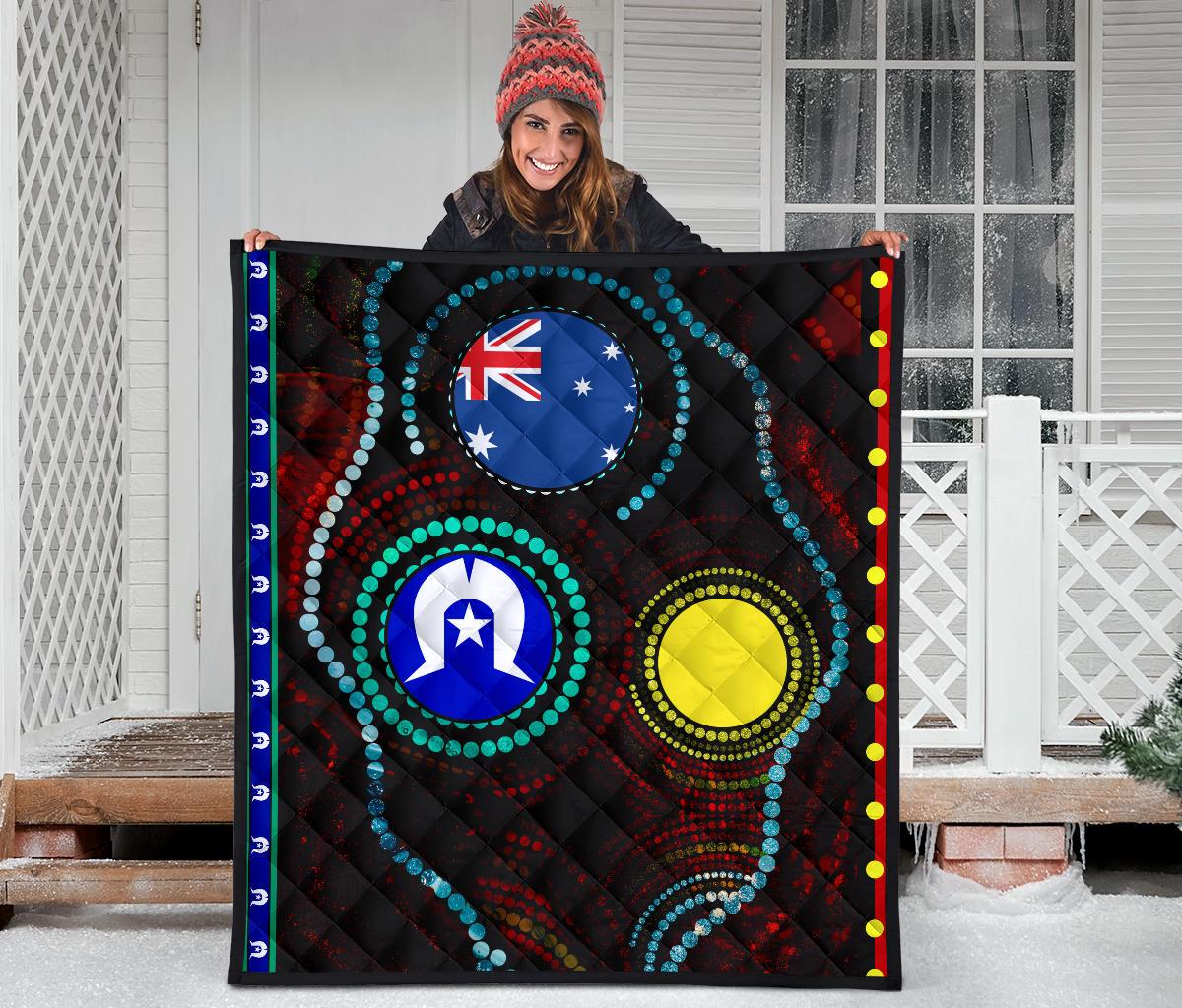 premium-quilt-aboriginal-dot-patterns-flag