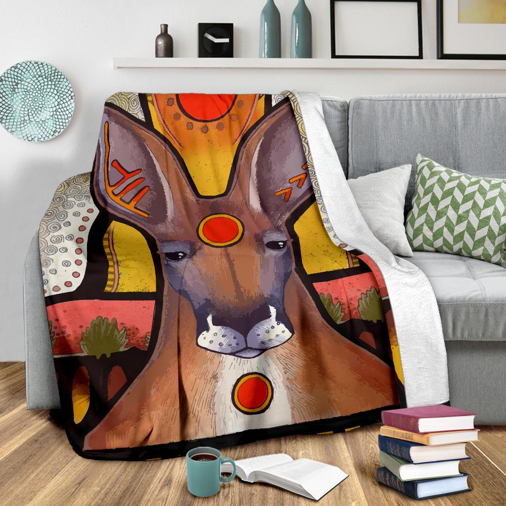 premium-blanket-kangaroo-blanket-aboriginal-patterns-painting