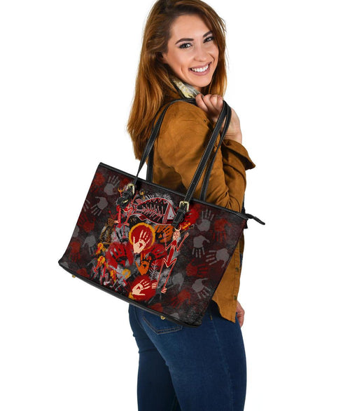 aboriginal-leather-tote-bag-indigenous-fish-hand-art