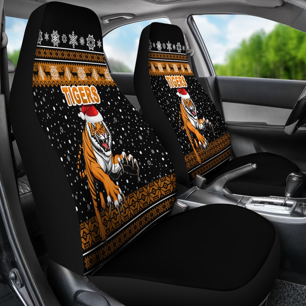 wests-christmas-car-seat-covers-tigers-unique-vibes-black