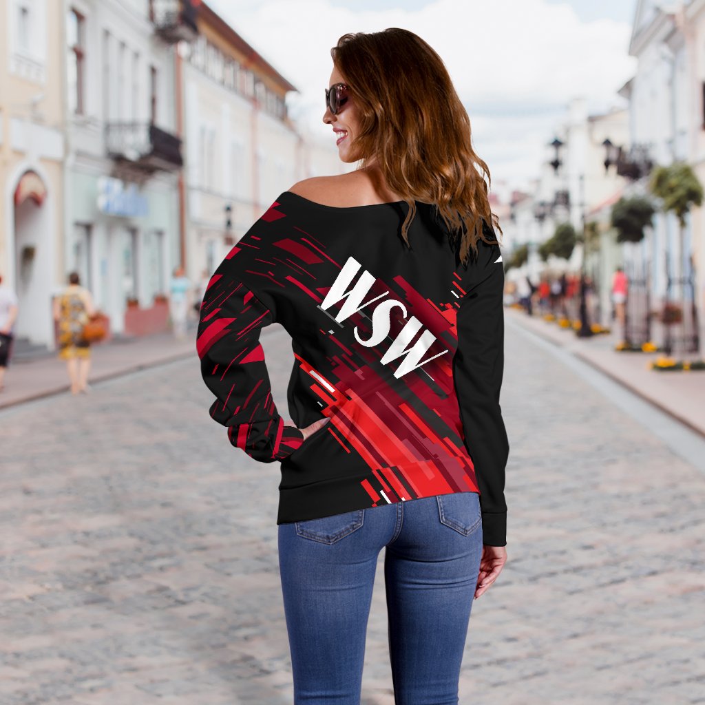 Wanderers Women Off Shoulder Sweater - Vibe Hoodie