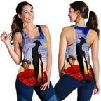 Anzac Women's Racerback Tank - Anzac 2020 Lest We Forget The Australian Army - Vibe Hoodie