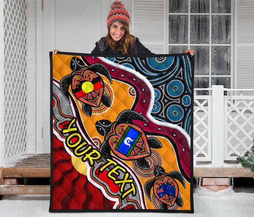 custom-1saustralia-premium-quilt-australia-aboriginal-dots-with-turtle-and-naidoc-flags