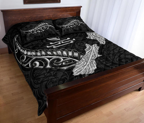 new-zealand-heart-quilt-bed-set-map-kiwi-mix-silver-fern-white