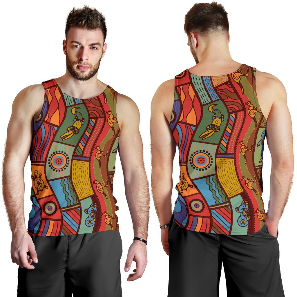 mens-tank-top-aboriginal-art-with-animals