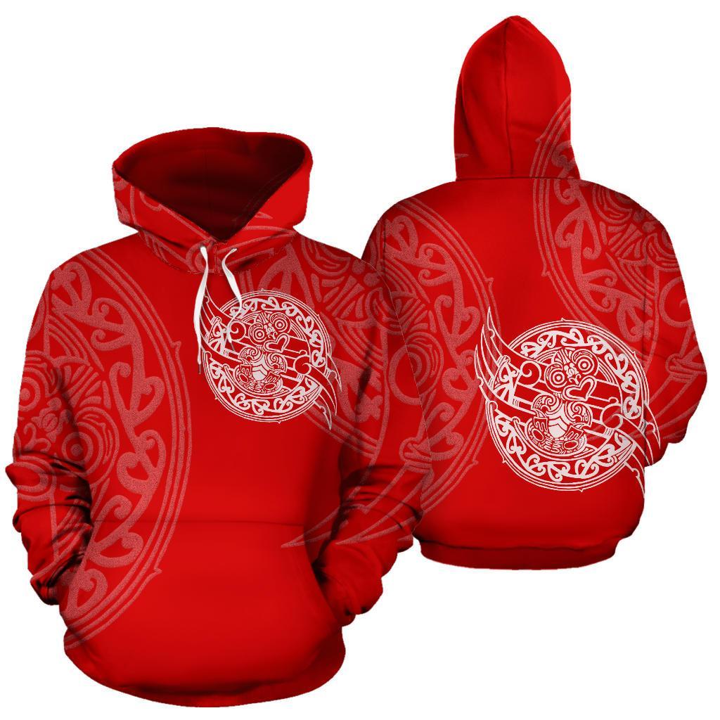 maori-tiki-new-zealand-hoodie-red