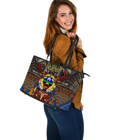 custom-text-the-land-owns-us-large-leather-tote-bag