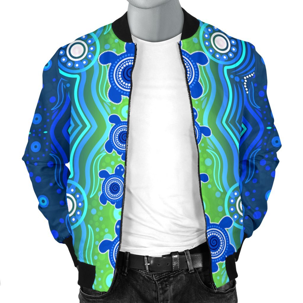 1staustrali-aboriginal-mens-bomber-jacket-aboriginal-turtle-family