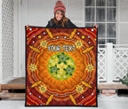 custom-text-aboriginal-premium-quilt-turtle-circle-dot-painting-art