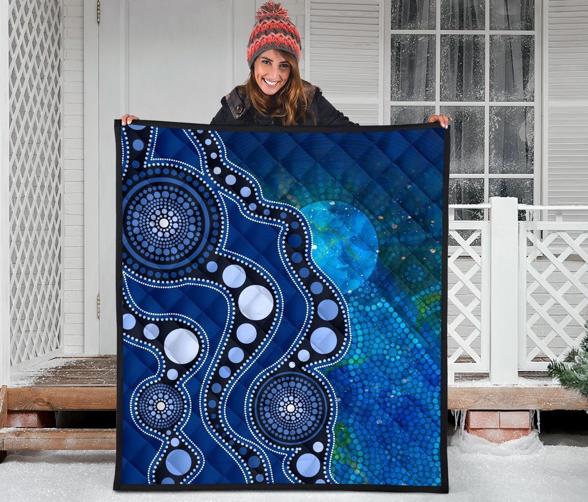 aboriginal-premium-quilt-australia-indigenous-flag-circle-dot-painting-art-blue
