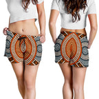 Aboriginal Shorts, Indigenous Dot Painting Short Women 05 - Vibe Hoodie