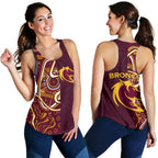 Brisbane Broncos Indigenous Women's Racerback Tank Half Style - Vibe Hoodie