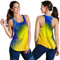 Aboriginal Women's Racerback Tank - Indigenous Fishing - Vibe Hoodie