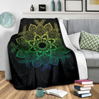 maori-mandala-blanket-green