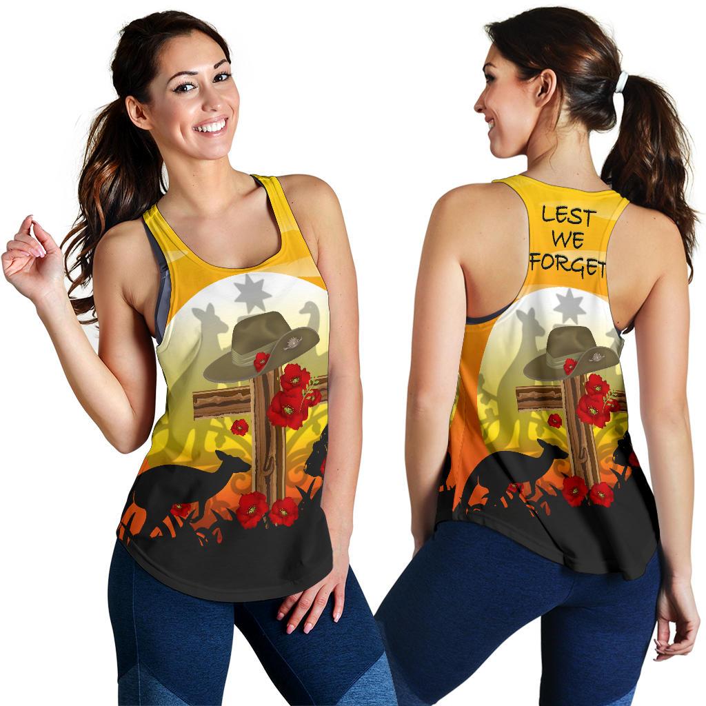 Racerback Tank - Anzac Day Tank Dawn Service - Women - Vibe Hoodie
