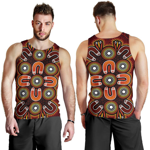 aboriginal-mens-tank-top-aboriginal-dot-painting-flowers-style
