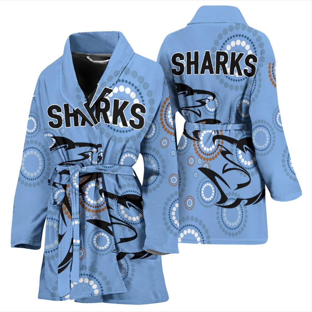 cronulla-womens-bath-robe-sharks-unique-indigenous