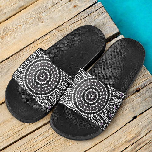 aboriginal-slide-sandals-aboriginal-patterns-ver02-black