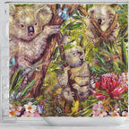 koala-shower-curtain-3d-koala-with-waratah-flower-curtain