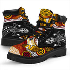 aboriginal-leather-boots-lizard-patterns-boomerang-dot-painting-all-season