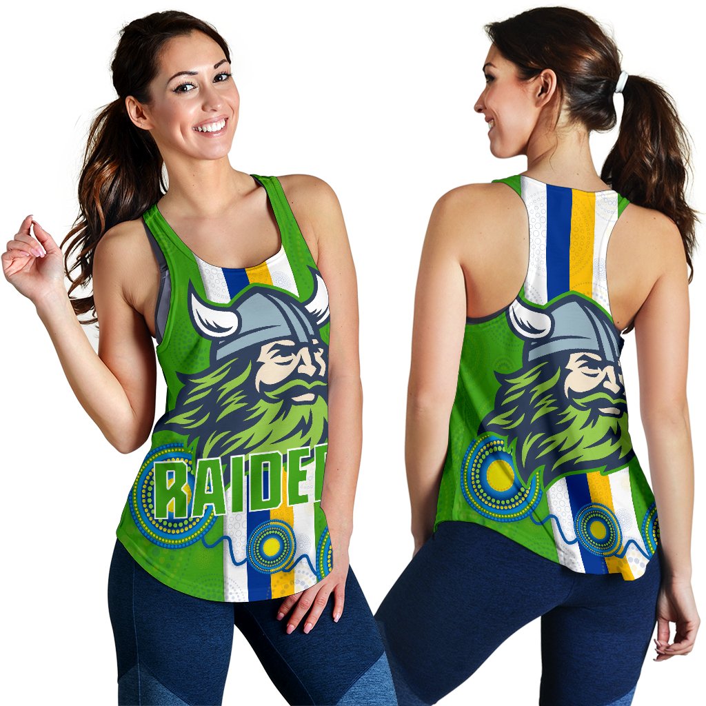 Canberra Women Racerback Tank Raiders Indigenous - Vibe Hoodie