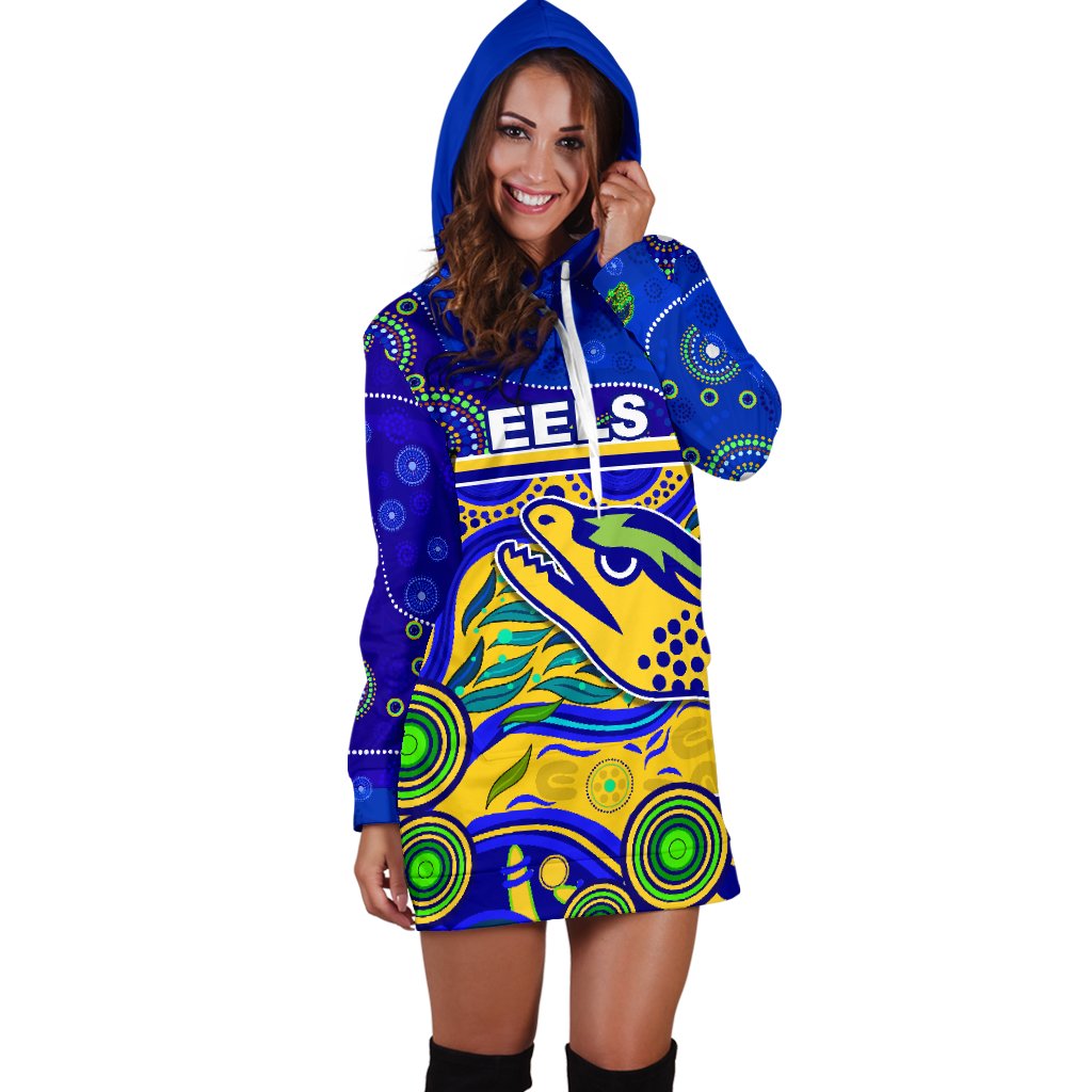 eels-indigenous-special-women-hoodie-dress-version-gold