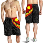 aboriginal-mens-shorts-indigenous-flag-circle-dot-painting