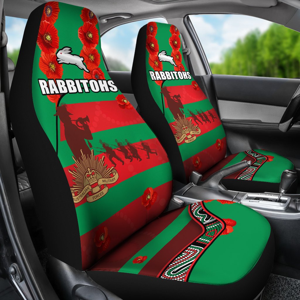 rabbitohs-anzac-day-car-seat-covers-rugby-south-sydney-indigenous-military