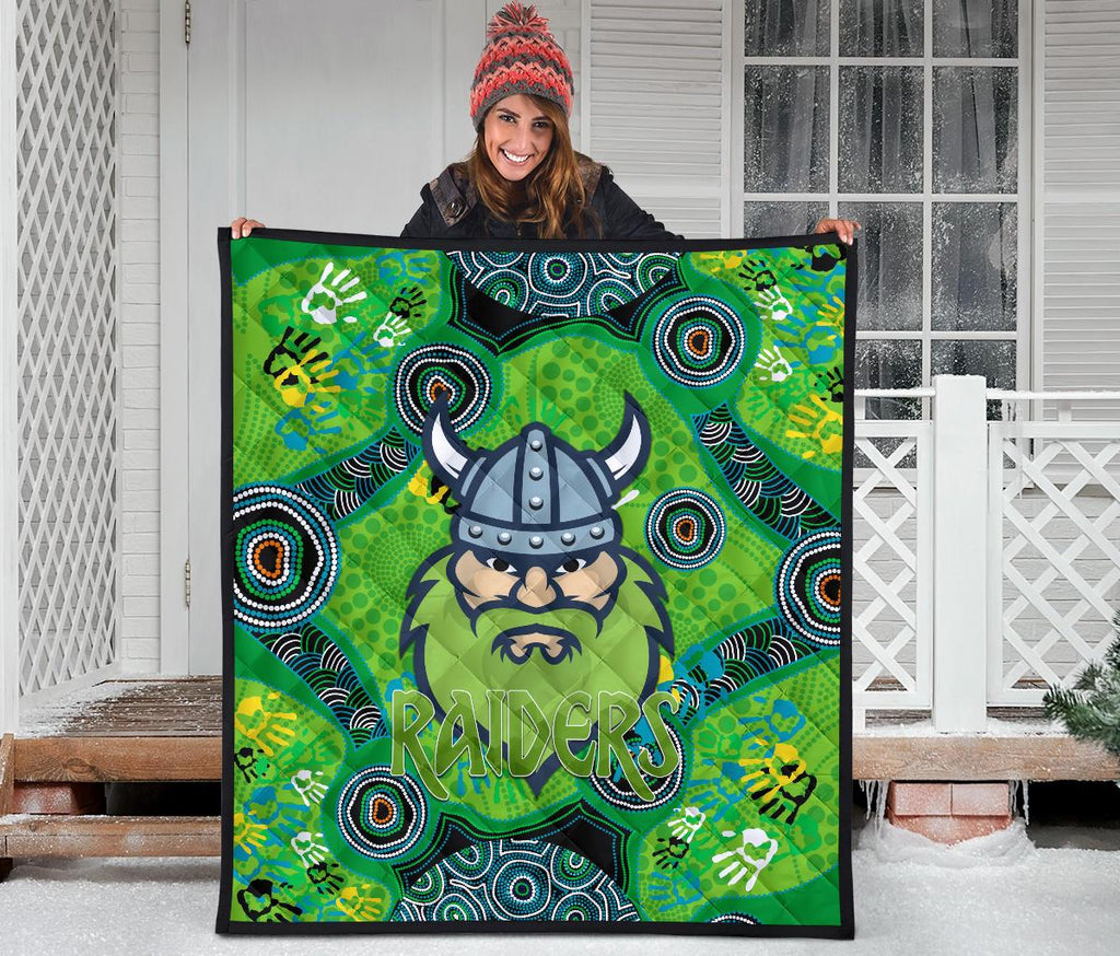 canberra-premium-quilt-raiders-viking-indigenous