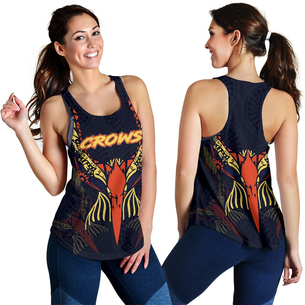 Adelaide Women Racerback Tank Simple Indigenous Crows - Vibe Hoodie