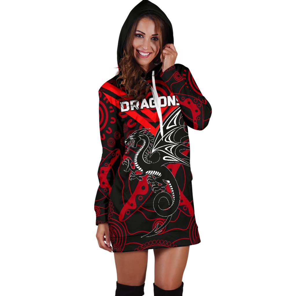dragons-womens-hoodie-dress-st-george-aboriginal