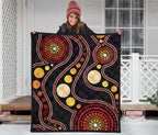 aboriginal-premium-quilt-australia-flower-aboriginal-art