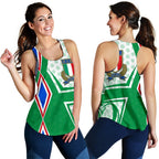 Italy Rugby Women's Racerback Tank Gli Azzurri Vibes - Green - Vibe Hoodie