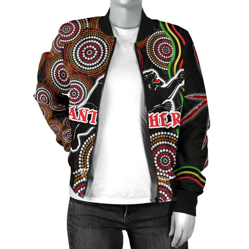panthers-black-women-bomber-jacket-indigenous-penrith-version