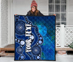 custom-text-aboriginal-premium-quilt-australia-indigenous-flag-circle-dot-painting-art-blue