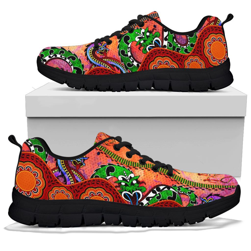 aboriginal-sneakers-aussie-indigenous-patterns-orange