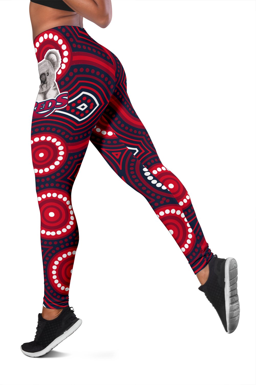 reds-rugby-australian-women-leggings-simple-indigenous-queensland