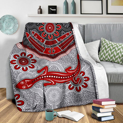 aboriginal-premium-blanket-indigenous-boomerang-and-lizard-art