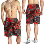 mens-short-aboriginal-animal-dot-acrylic-paint