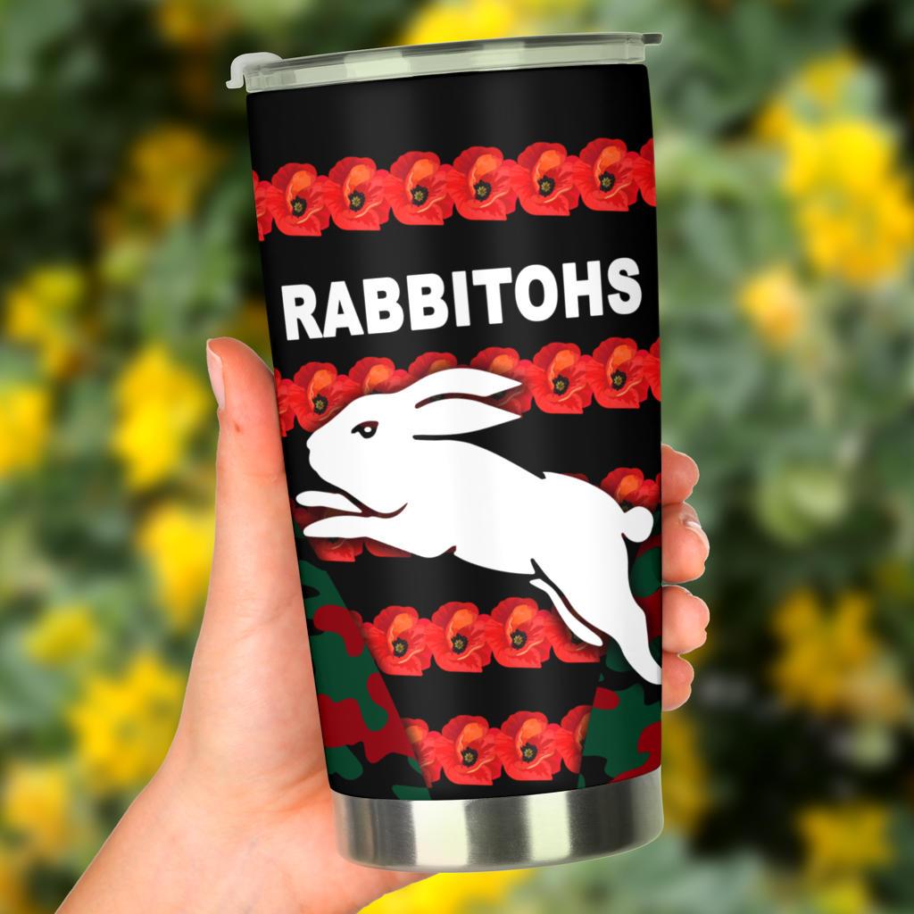 south-sydney-rabbitohs-tumbler-anzac-day-poppy-flower-vibes