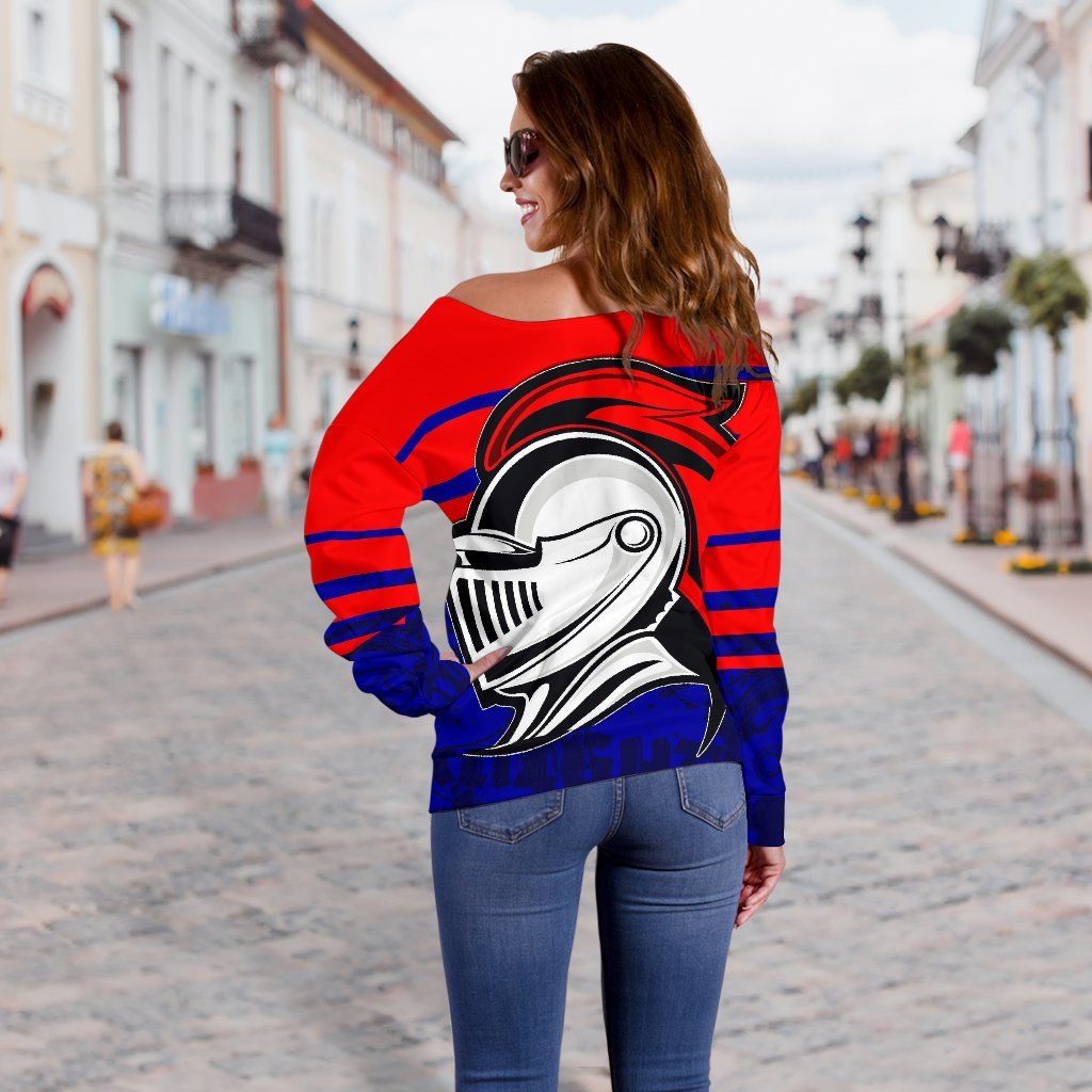 Knights Women's Off Shoulder Sweater - Vibe Hoodie