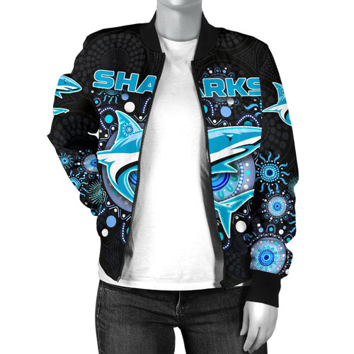 cronulla-bomber-jacket-sharks-indigenous-for-women