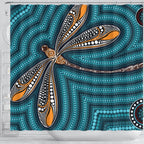 aboriginal-shower-curtain-indigenous-dragonfly