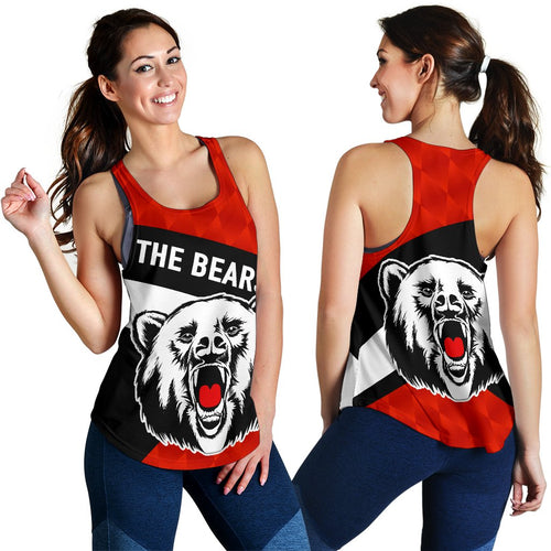 North Sydney Women Racerback Tank The Bears Sporty Style - Vibe Hoodie