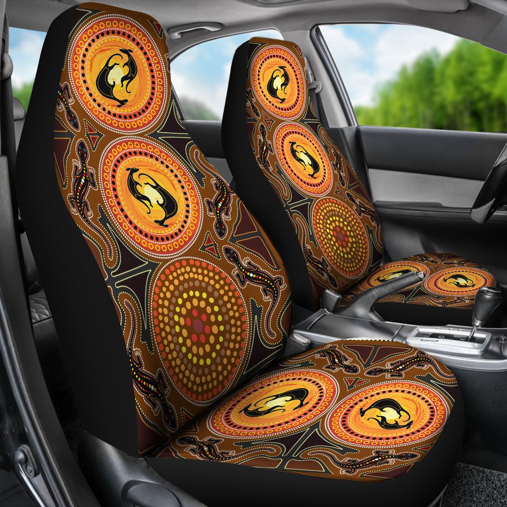 car-seat-covers-aboriginal-dot-painting-lizard