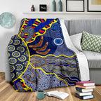 aboriginal-premium-blanket-australian-boomerang-dot-painting-art