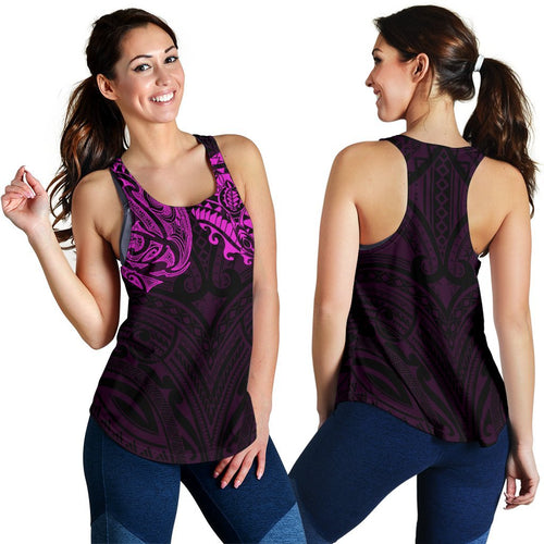 New Zealand Women'S Racerback Tank, Maori Polynesian Tattoo Purple - Vibe Hoodie
